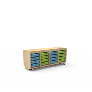 Mobile Cubbies with Tote (Flat Top)